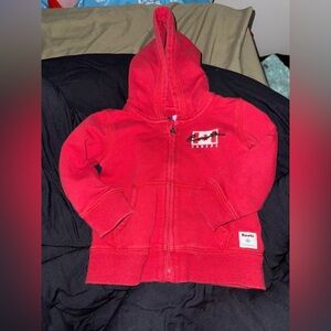 Roots Kids Vibrant Red Zip-Up Hoodie
